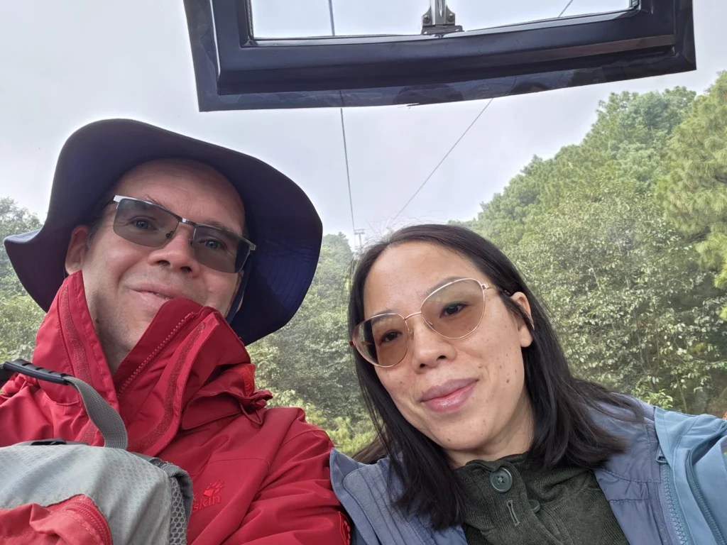 Die erste Seilbahn in das Cangshan Gebirge