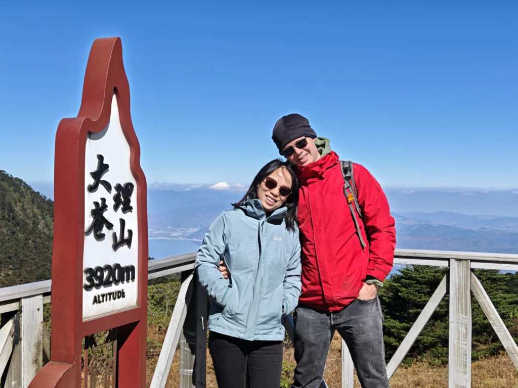 Rong und Stefan auf 3920 m über dem Meeresspiegel