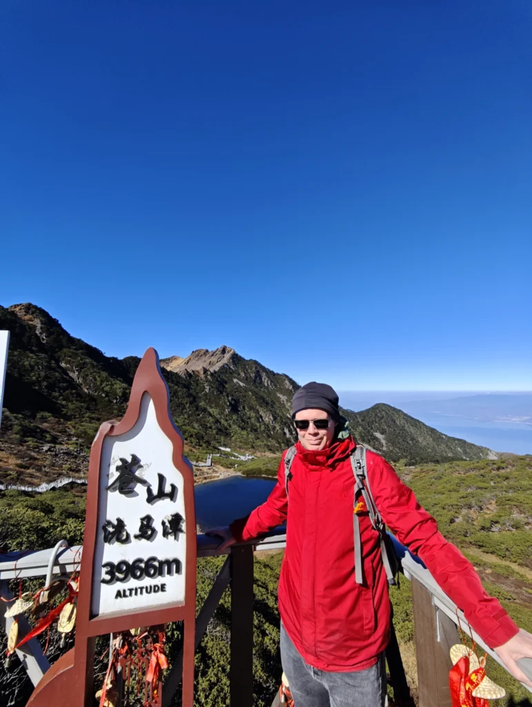 Stefan auf 3966 m über dem Meeresspiegel