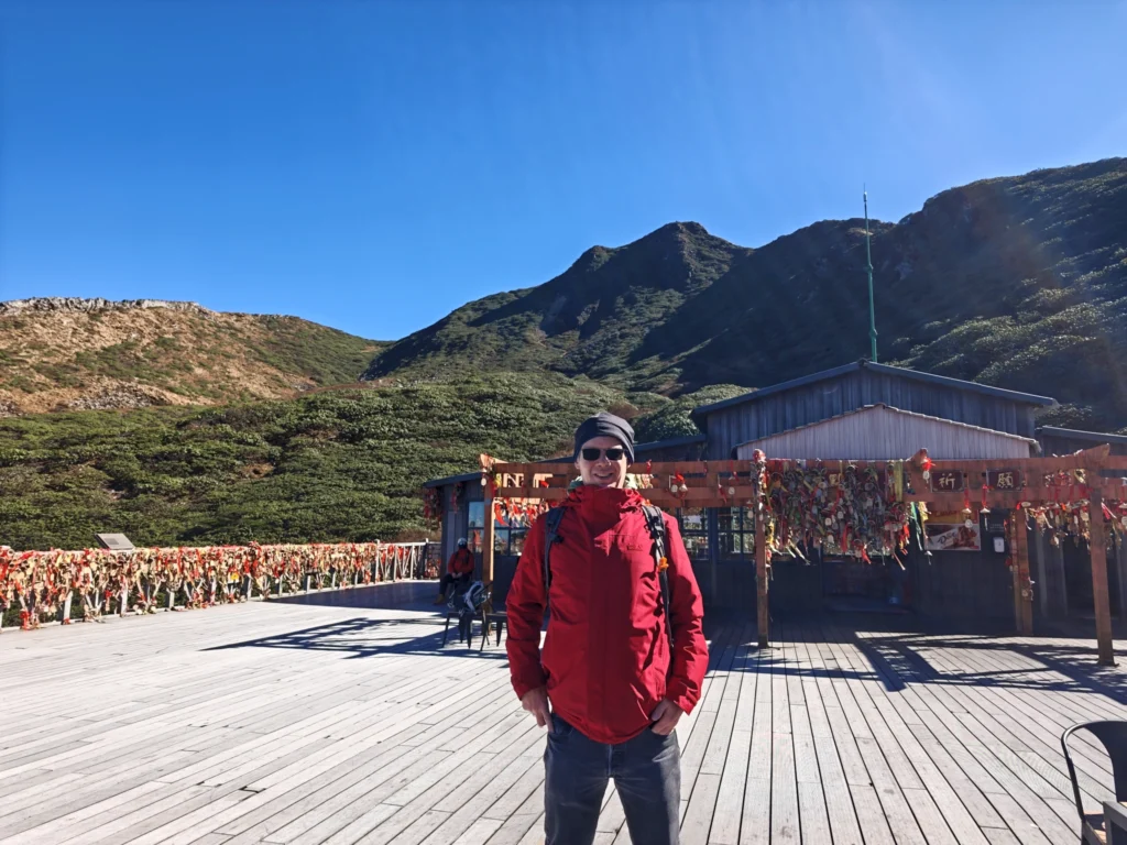 Stefan auf einer Platform