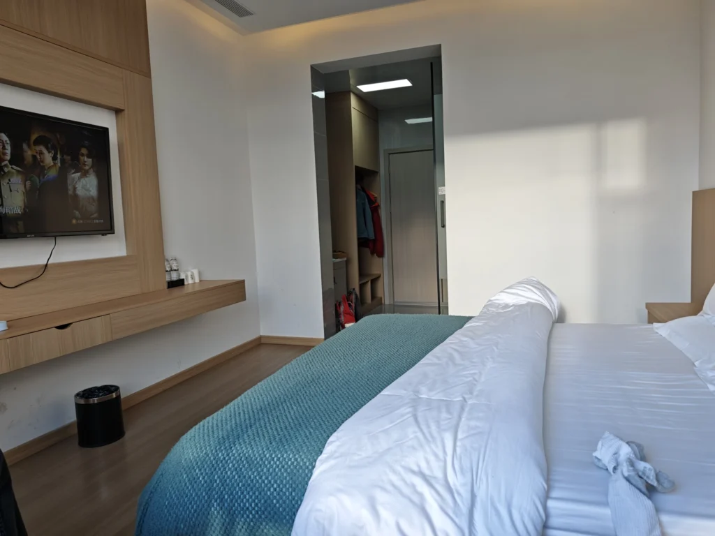 Unser Hotelzimmer am Flughafen von Lijang